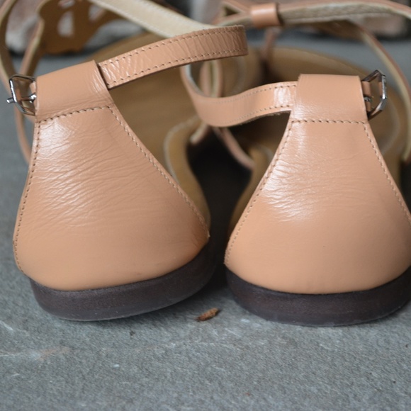DAPPER Strappy Beige Sandals - Picture 4 of 6